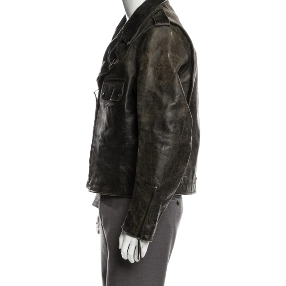 POLO Ralph Lauren Leather Moto Jacket - Picture 2 of 13